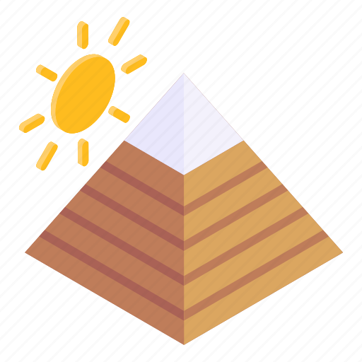 Pyramid weather, hot weather, hot day, sunny day, meteorology icon - Download on Iconfinder