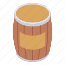 cask, wooden drum, wooden barrel, honey cask, honey barrel 