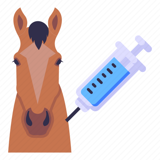 Injection, horse vaccination, animal vaccination, syringe, equine vaccination icon - Download on Iconfinder