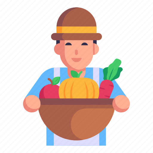 Fruiterer, farmer, countryman, agriculturist, agronomist icon - Download on Iconfinder