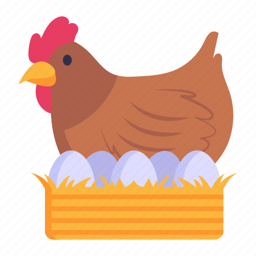 Chick eggs, eggs incubation, hen eggs, laying eggs, poultry icon - Download on Iconfinder