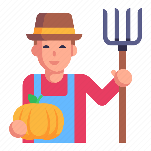 Fruiterer, gardener, farmer, vegetable farmer, pumpkin icon - Download on Iconfinder