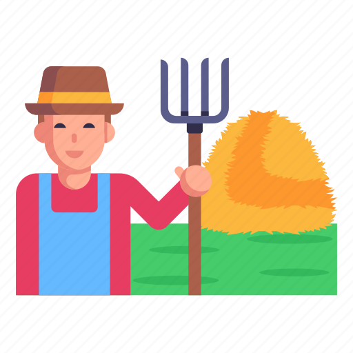 Haystack, farming, hay, hay bale, hay mulching icon - Download on Iconfinder