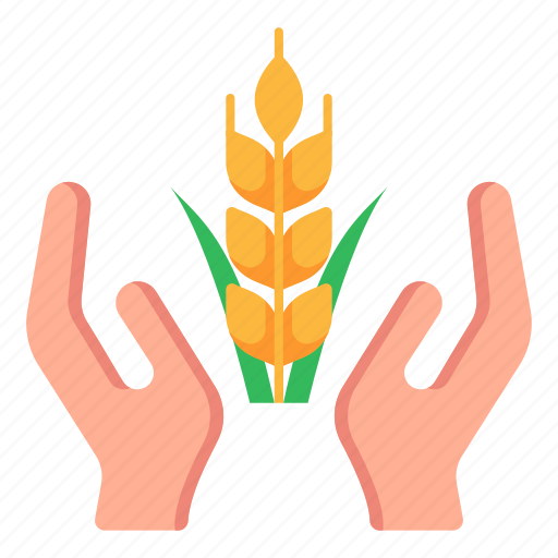 Seed protection, seed care, barley, wheat, hands icon - Download on Iconfinder