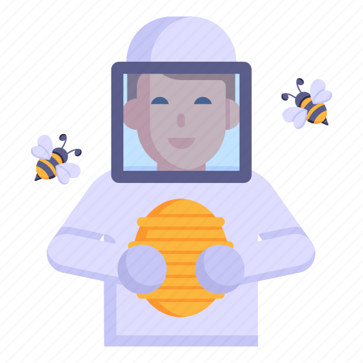 Apiarist, apiary, beekeeper, honey bees, beehive icon - Download on Iconfinder