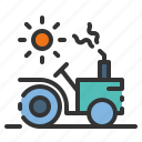 tractor, farm, farming, agriculture, land, vehicle, automobile