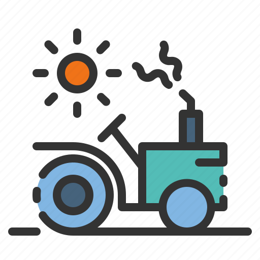 Tractor, farm, farming, agriculture, land, vehicle, automobile icon - Download on Iconfinder