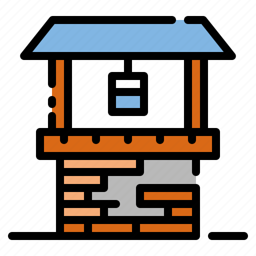 Well, water, agriculture, irrigation, farming, bucket, ground icon - Download on Iconfinder
