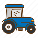 tractor, vehicle, farming, agriculture, field