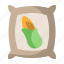 corn, sack, farming, agriculture, product 