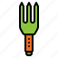 fork, hand, equipment, garden, gardening, tool 