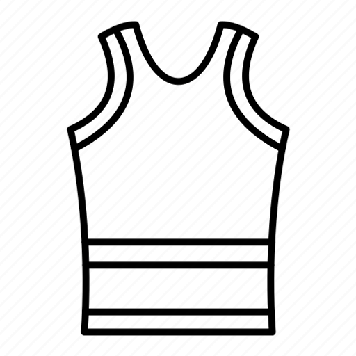 Sleeveless shirt, summer cloth, tank top, vest, fashion, sports vest icon - Download on Iconfinder