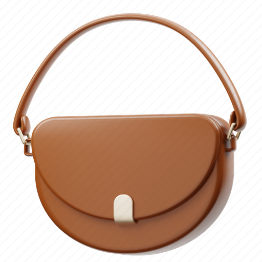 Shoulder, bag, business, leather bag, women bag, woman bag, hand bag 3D illustration - Download on Iconfinder