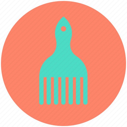 Afro comb, hair comb, hair salon, hair style, neck brush icon - Download on Iconfinder