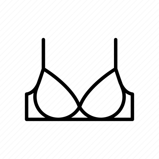 Drawing Black And White Line Women's Underwear Bra PNG Images