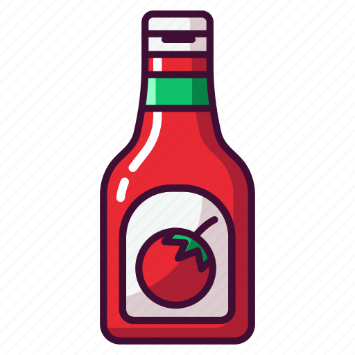 Ketchup, ketchup bottle, sauce, tomato sauce icon - Download on Iconfinder