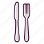 fork, knife, meal, restaurant 