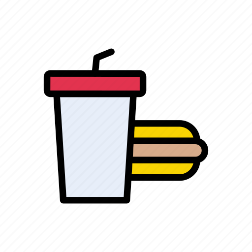 Beverage, burger, cold, drink, fastfood icon - Download on Iconfinder