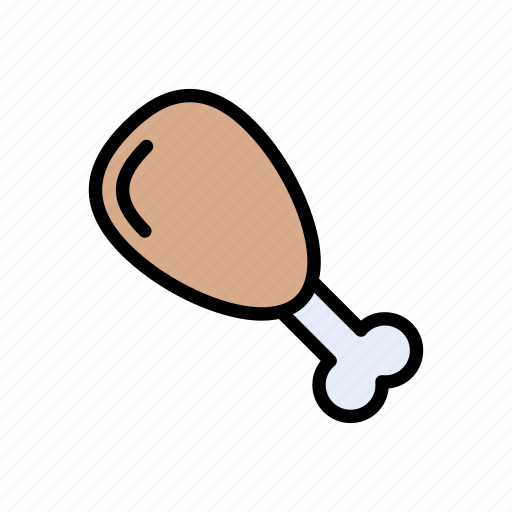 Drumstick, food, legpiece, meal, roasted icon - Download on Iconfinder
