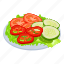 healthyfood, isometric, object, sign 