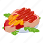 isometric, meatfood, object, sign 