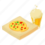 isometric, object, pizzatime, sign 