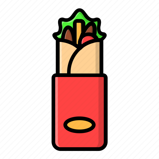 Burrito, cafe, eat, fastfood, food, kebab, restaurant icon - Download on Iconfinder