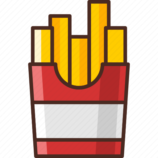 Fast, food, french fries, filled icon - Download on Iconfinder