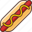 fast, food, hotdog, filled 