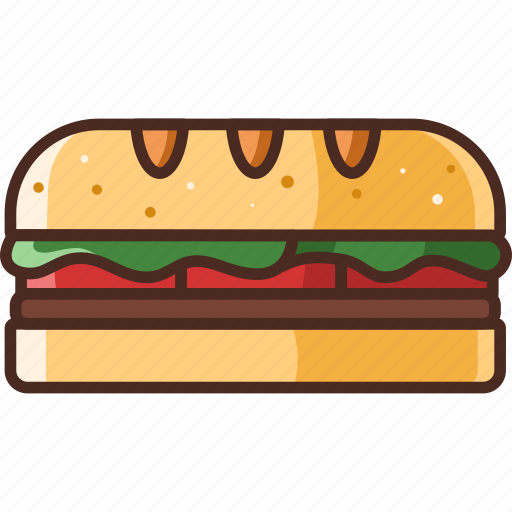 Fast, food, subsandwich, filled icon - Download on Iconfinder