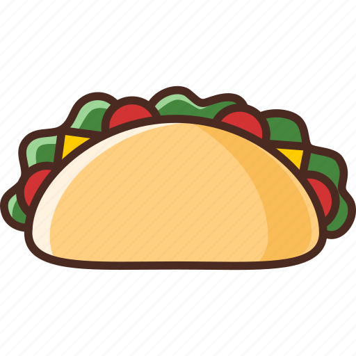 Fast, food, taco, filled icon - Download on Iconfinder