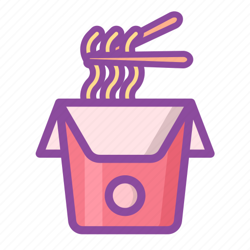 Chinese food, cardboard box, noodle, pasta icon - Download on Iconfinder