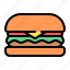 burger, hamburger, cheeseburger, sandwich, food, fast food, junk food 