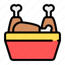 fried chicken bucket, chicken bucket, fried chicken, chicken, food, fast food, junk food