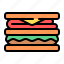 sandwich, burger, hamburger, bread, food, fast food, breakfast 