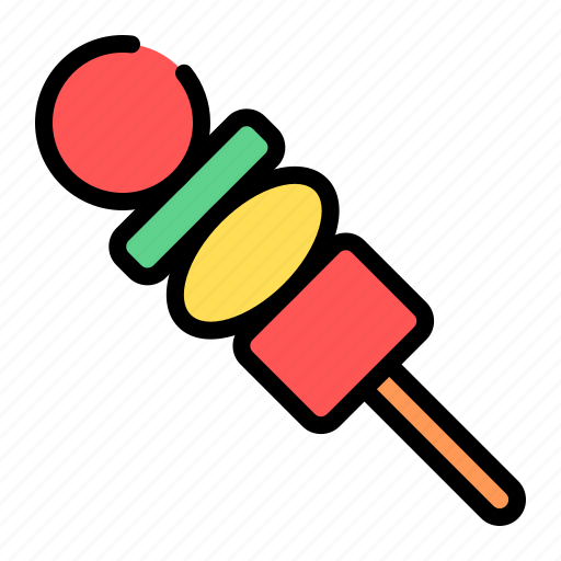 Satay, barbeque, skewer, meat, bbq, food, fast food icon - Download on Iconfinder