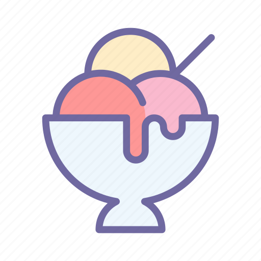 Cream, ice, bowl, dessert, food, cold icon - Download on Iconfinder