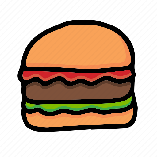 Hamburger, fast food, cheeseburger, junk food, burger icon - Download on Iconfinder