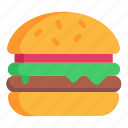 burger, hamburger, junk food, fast food, food