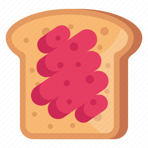 Breakfast, jam toast, bread, toast, food icon - Download on Iconfinder