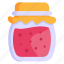 marmalade, jam jar, jelly jar, sweet, cherry jam 
