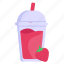drink, juice, beverage, strawberry juice, juice glass 