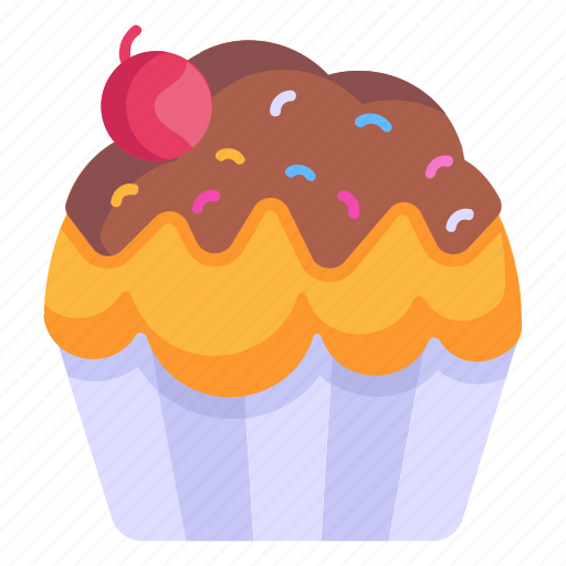 Cupcake, dessert, muffin, bakery, food icon - Download on Iconfinder