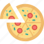 pizza, slice, food 
