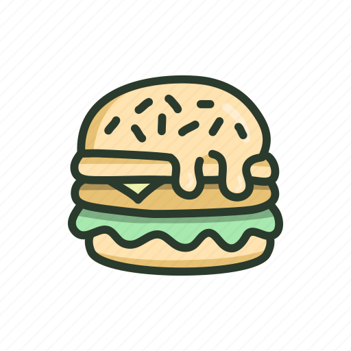 Hamburger, food, eat, restaurant, bread icon - Download on Iconfinder
