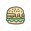 hamburger, food, eat, restaurant, bread 