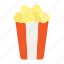 popcorn, fast food, cinema, theater, snack 