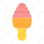 ice cream, cone, food, cream 