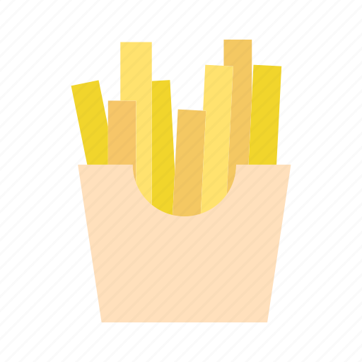 French fries, fastfood, chips, potato, kitchen, fries icon - Download on Iconfinder
