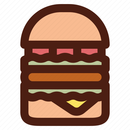 Burger, double, fast, food, hamburger, junk icon - Download on Iconfinder